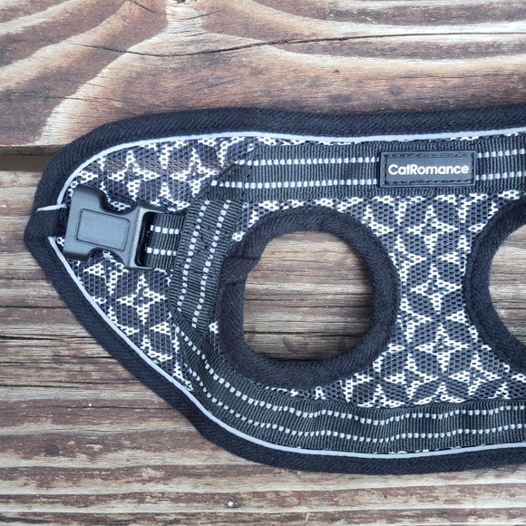 CatRomance Black and Silver Kitten Harness and Leash - Picture 10 of 14